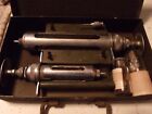 Vintage Livestock Cattle Metal Syringe Set Om Franklin Serum Co Original Case