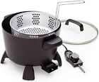 Presto 8-quart Big Kettle - Deep Fryer Multi-cooker steamer  Black 06008