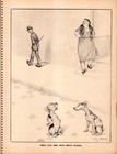 Funny Vintage Dog Humor Print 1940s Humorous Zito Art Illustration 6885j