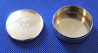 Antique George V Sterling Silver Circular Pill Box - 1911