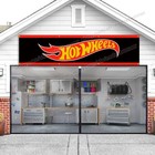 Hot Wheels Logo Banner 2x8 Ft Kids Playroom Matchbox Garage Wall Decor New