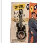 1964 Beatles Ringo Guitar Brooch Pin Invicta Nems Original Card Rare Read