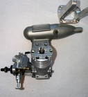 K b  40 4011 Control Line free Flight Gas Model Airplane Engine Muffler   Mount