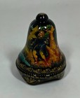Vtg Palekh Russian Lacquer Bell Shaped Box