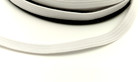 1 4 0 25 Quarter Inch 6mm Braided Flat Elastic - White  5 Yards