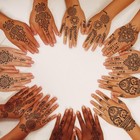 18 Sheet Henna Tattoo Kit Temporary Tattoo Stencils  Hands Medium  Black