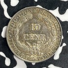 1900-a French Indo-china 10 Cents Lot t8096 Silver  Nice 