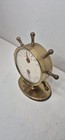 Ideal Vintage Brass Ships Wheel Desk Thermometer Barometer From Runge Mortuary 