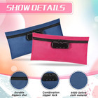 Leifide 6 Pcs Money Bag With Lock And Zipper 11 X 5 5 Inches Lockable Storage Ba