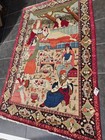 Genuine Ant Handmade Middle Eastern Rug Pictorial Design   Vegetable Dyes And   