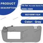 2006-2009 Hyundai Santa Fe Driver Left Side Sun Visor W  Light  852100w110j4