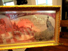 Queen  Beauty Toilet Soap Reverse Glass Painted Wood Framed Advertising Sign