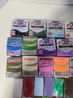 Polymer Clay Lot Of 40 Mixed Colors Fimo  Sculptey  Premo Sculptey  