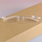 6pk Rimless Reading Glasses Clear Flexible Tr90 Frames Ultralight Reader 0   400