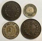 British North Borneo Coins - 1887 H 1890 H  1921 H One Cent   1903 H 2 1 2 Cents