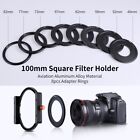 K f Metal Square Lens Filter Holder 100mm   Lens Filter Adapter Rings 49mm-82mm