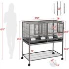 Stackable Divided Breeder Breeding Parakeet Bird Cage For Canary Cockatiel Finch