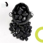 5 Lb Decorative Black River Rocks Onyx Pebbles For Plants Aquarium Stones  1-3  