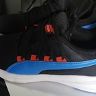 Puma Black Blue Red White Mesh Athletic Sneakers Lace Up Low Top