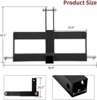 3 Point Square Trailer Hitch Tow Adapter With 2  Receiver For Category 1 Tractor