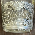 Vintage Old Fitzgerald Bourbon Decanter Bottle With Metal Sleeve