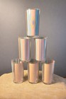 Vintage 80s Memphis Style Geometric Acrylic Tumblers Hj Stotter Set Of 6 W  Box 