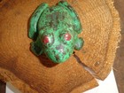 Antique Cast Iron Frog Doorstop Statue Toad Usa