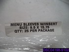 Qty   97  Menu Sleeves With Insert 9 5  X 15 75 