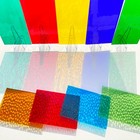 24 Transparent Stained Glass Sheets     4x6 Inch Mosaic Tiles For Crafts  Decor