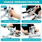 Arm Bike For Physical Therapy Table Top  Hand Cycle Exerciser Pedal For Senio   