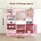 Wooden Play Kitchen For Kids With Lights Sounds Cooking Playset