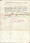 1906 Tonopah Golden Crown Mining Company Antique Stock Certificate  1412 Nevada
