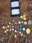 Vintage Set 30 Religious Medaillon Pendants Souvenirs