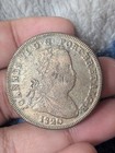 1820 Portugal 40 Reis Pataco Joannes joao Vi Large Copper Coin