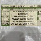 Audioslave Vintage Concert Full Unused Ticket Oct 2005 Madison Square Garden nyc