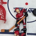 Power Play 2 Hockey Winnwell  Players Set   Lot Tabletop Toy 12 Peices   1 Puck