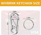 4 Pack Keychain  Metal Key Chain  Sturdy Key Ring  Key Rings Key Organizer Keych