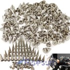 100-1000x Punk Cone Metal Spikes Rivets Studs Screw Diy Clothing Jacket Leather