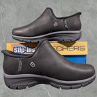 Skechers Easy Going Modern Hour Slip-in Shoes Women s 8 Wide Fit Black Relaxed