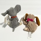Lady   The Tramp 8  Bean Bag Plush Disney Store Dog Vintage Lot X 2