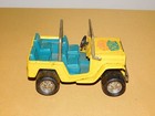 Vintage Toy  6  Buddy L Bike Hauler Metal   Plastic Jeep Car
