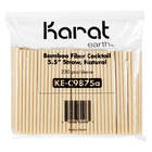 Karat Earth Bamboo Fiber Cocktail 5 5   Straw  Natural - 250 Pcs  Ke-c9875a