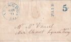 1851 Abingdon Virginia Folded Letter From E Manuel Bowser To Mcdaniel  Lynchburg