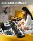 Donner Dep-08 Digital Piano Keyboard With Stand Pedal 88 Key 380 Tones 88 Demos