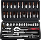 Mechanics Tool Set Kit Socket Ratchet Wrench Set Car Repair Tool Case  48-pcs 