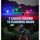 New Led Flying Disc Light Up Frisbee Ufo 38 Leds 12 Modes Rechargeable Outdoor
