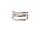 Silver Toe Ring 925 Sterling Triple Band Adjustable Pinky Knuckle Jewelry For   