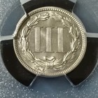 1888 Proof 3 Cent Nickel Pcgs Pr64  Low Mintage 
