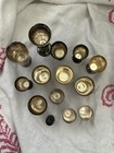 Antique Imperial Russian Kiddish Cups 875   Sterling 14 Pc 372g Rare Lot 13 Oz