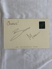 Bruno Mars Signed Autographed Selvarey Rum Postcard Gorilla Envelope Rare Promo